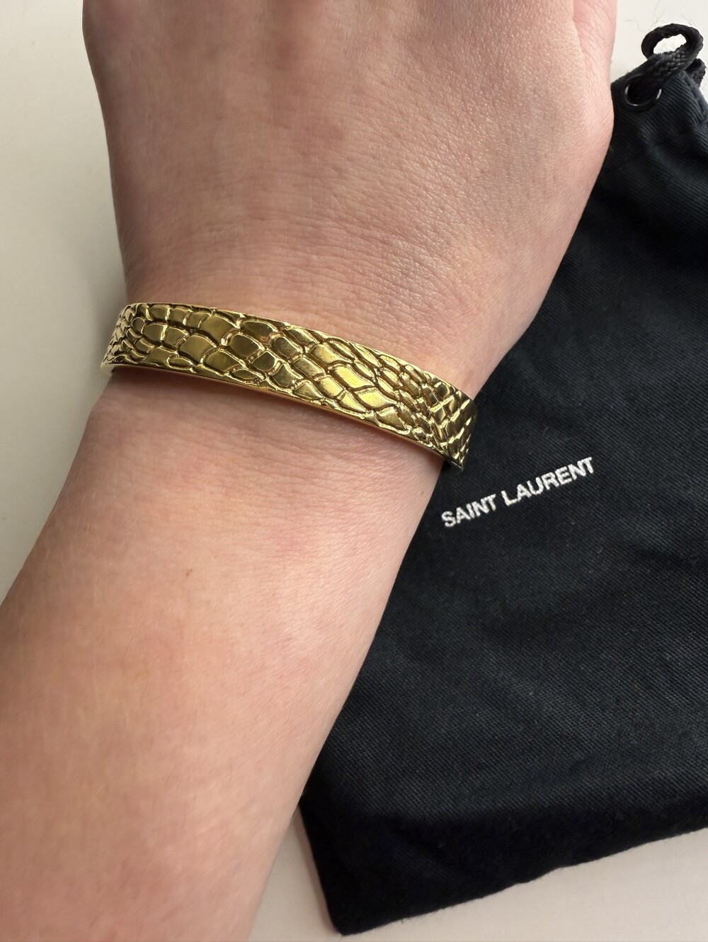 Saint Laurent Animalier Cuff Bracelet